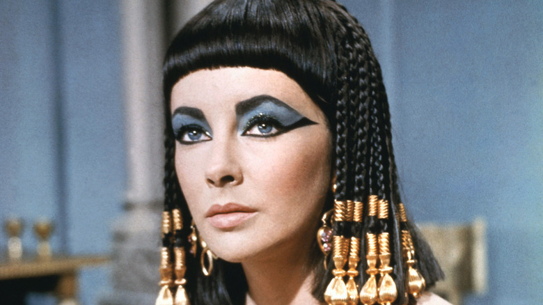 Elizabeth Taylor pictured as Cleopatra in 1963