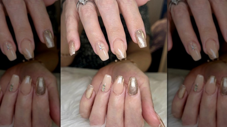 Champagne nails