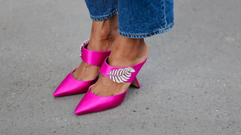 Pink shoes