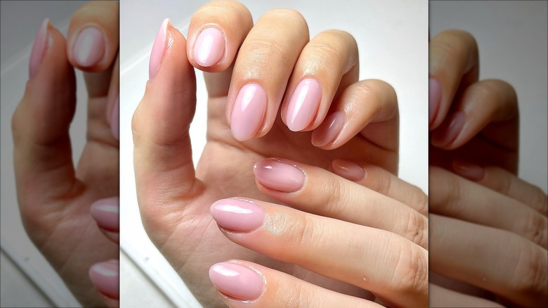 Soft almond nails