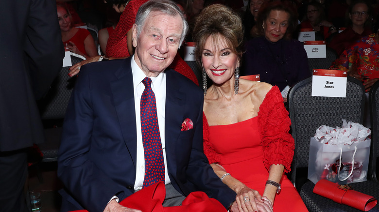 Helmut Huber and Susan Lucci pictured smiling in 2020