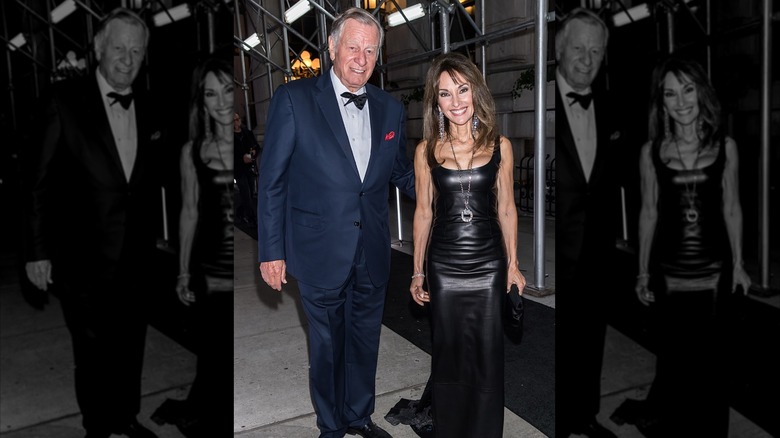 Helmut Huber and Susan Lucci pictured in 2018 outside The Plaza Hotel