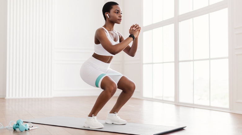 Woman doing yoga