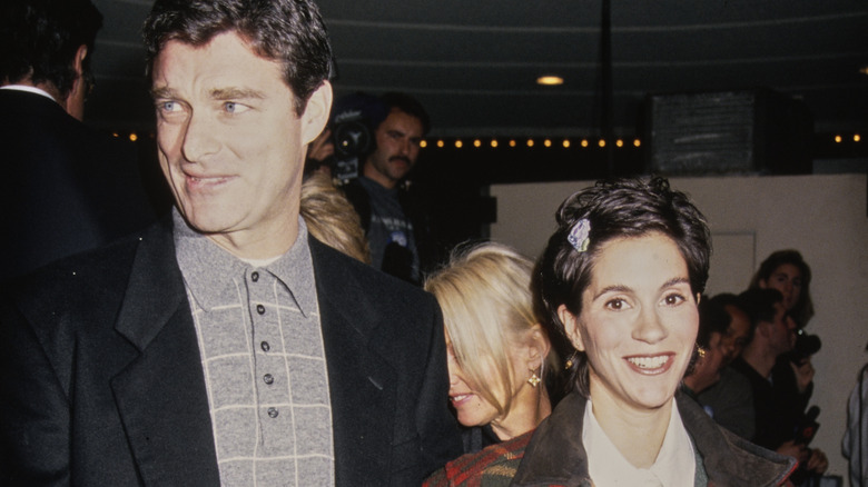 Jami Gertz and Tony Ressler at a premiere in 1994