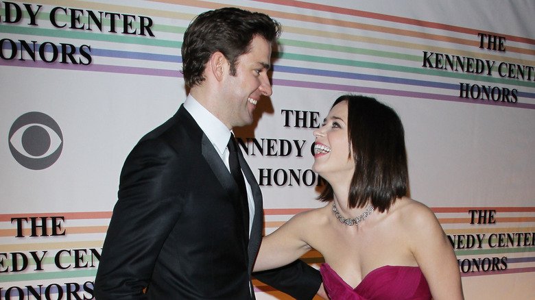 Emily Blunt and John Krasinski share a laugh Kennedy Center Honors