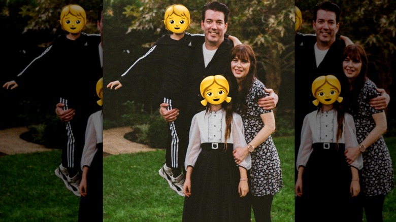 Jonathan Scott shared a family photo with Zooey Deschanel and her kids via Instagram