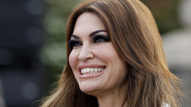 Kimberly Guilfoyle up close and smiling at an event