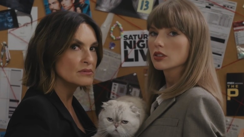 Taylor Swift & Mariska Hargitay on the special feature parody skit for the 2026 Emmy Awards