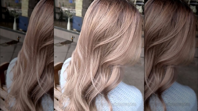 Milk tea hair