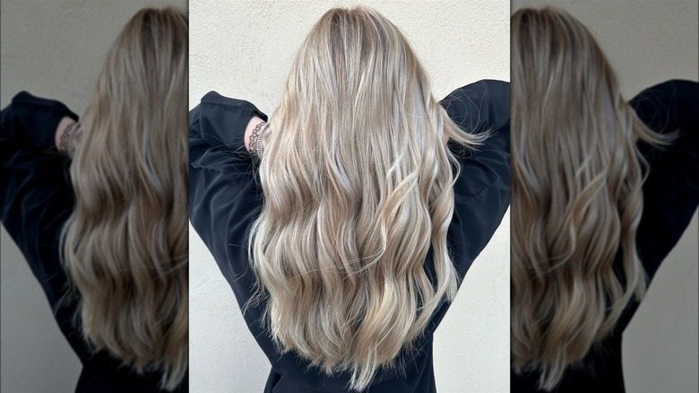 Pearl blonde hair
