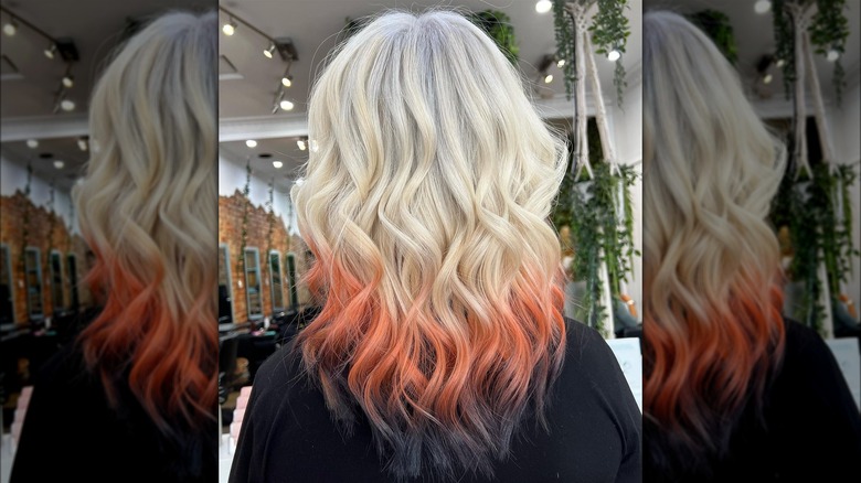 Fox dip dye hair