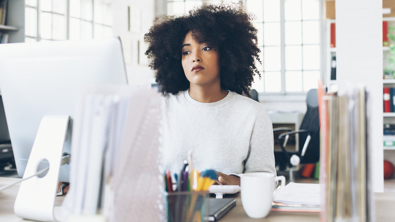 Woman working