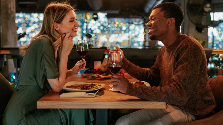 Couple at dinner