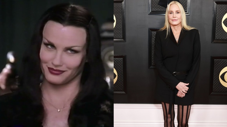 Daryl Hannah as Morticia Addams and at the 2023 Grammy Awards