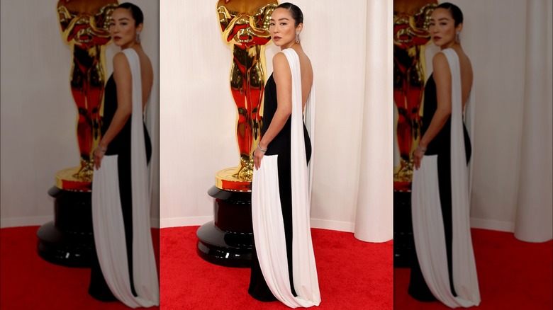 Greta Lee at the Oscars 
