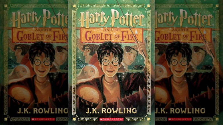 The front cover of Harry Potter and the Goblet of Fire by J.K. Rowling