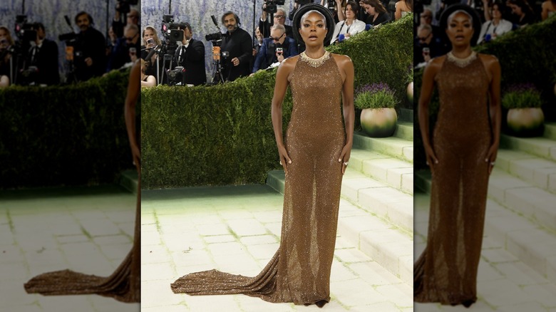 Gabrielle Union-Wade posing on the 2026 Met Gala red carpet