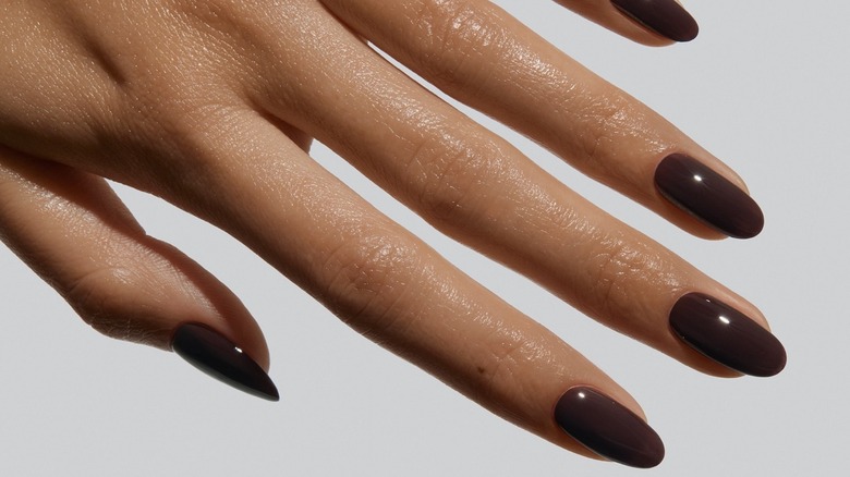 Truffle brown nails