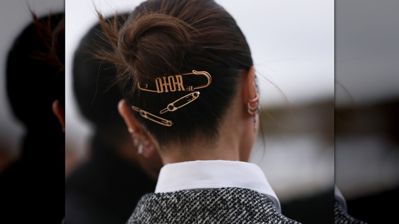 Gold hair clips