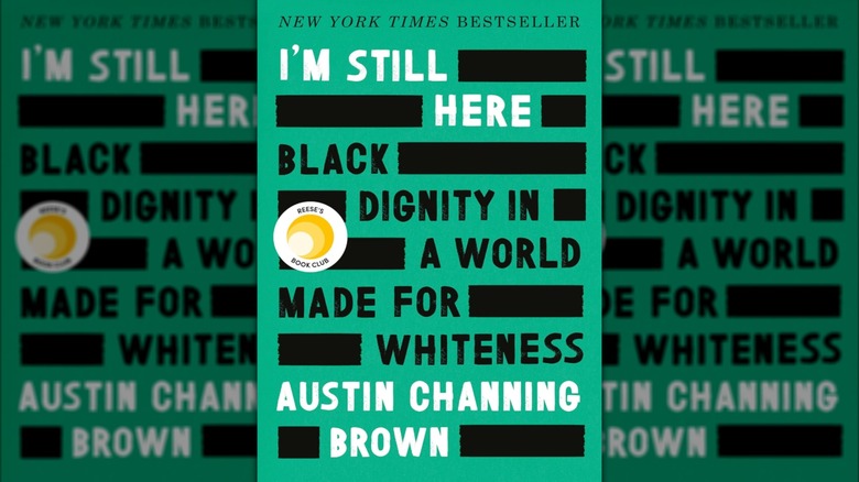 The cover of I'm Still Here featuring a green background