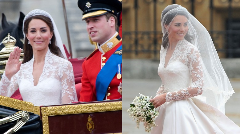 side by side pics of Kate Middleton