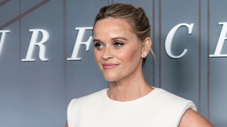 Reese Witherspoon wearing dress by Schiaparelli attends premiere of Apple TV+ psychological thriller "Surface"