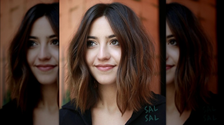 Woman posing for photo