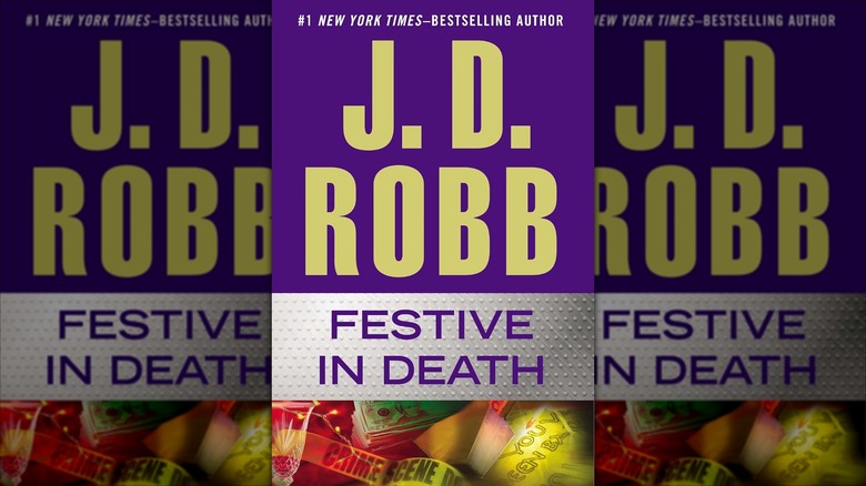 The book cover of "Festive in Death" by J.D. Robb
