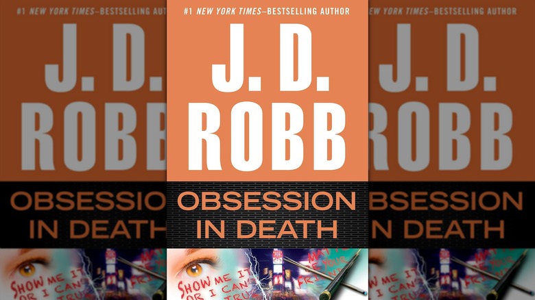 The book cover of "Obsession in Death" by J.D. Robb