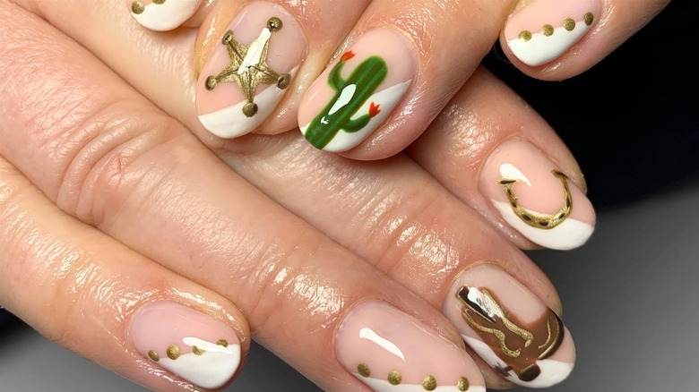 Western inspired nails