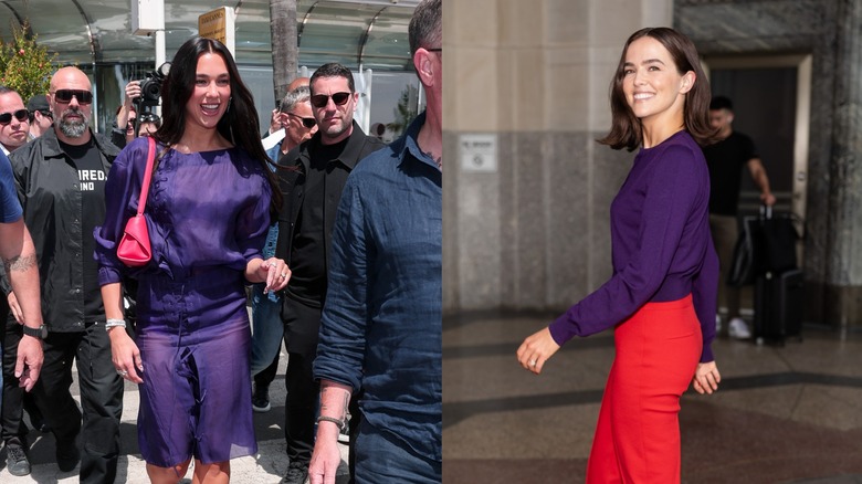 Dua Lipa at the Cannes Film Festival in May 2026; Zoey Deutsch in New York City in June 2026.