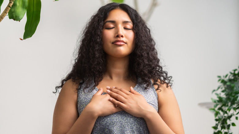 woman taking time for herself