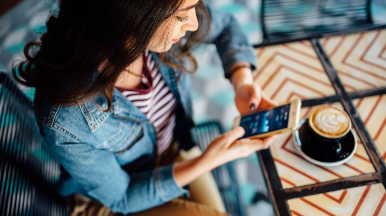 Woman on a phone
