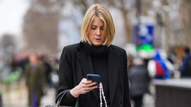Woman on her phone 