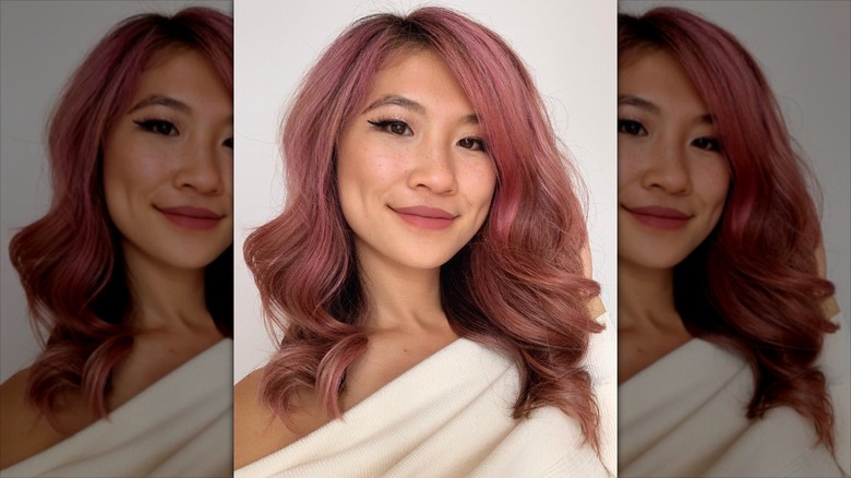 A woman with her hair in a sidepart