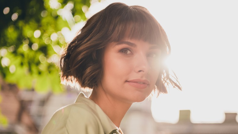 Wavy French bob