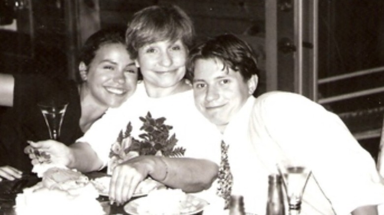 Rachael Ray posing with her mom