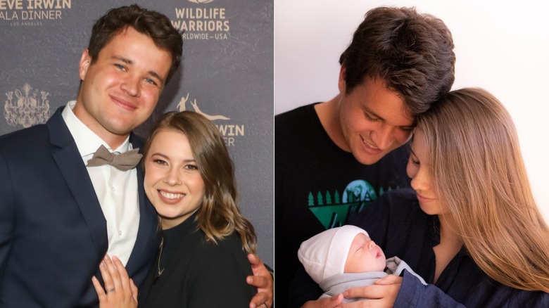 Bindi Irwin with her husband Chandler Powell and daughter