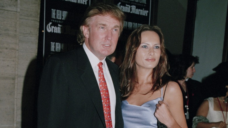 Donald Trump and Melania Trump in 1998