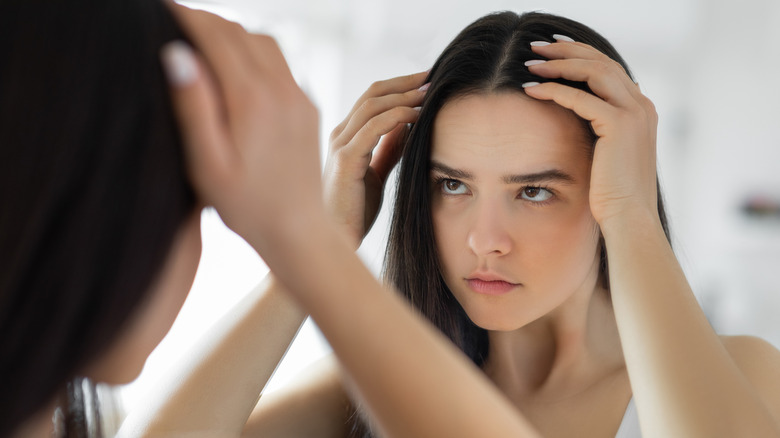Looking at scalp