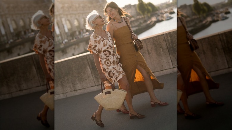 Grece Ghanem on Instagram with a younger women both in ballet flat heels