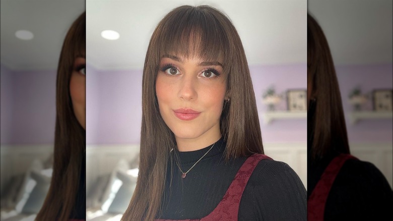 Woman with bangs