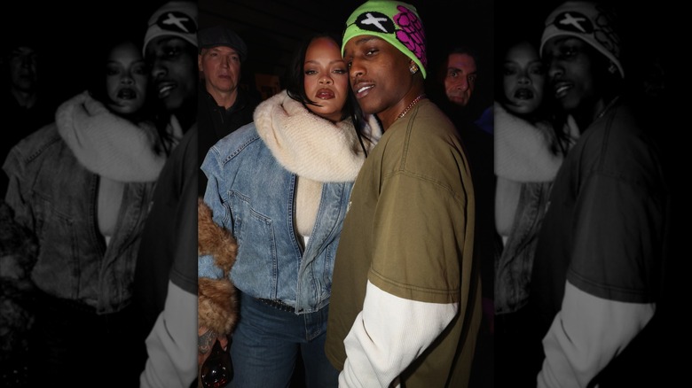 Rihanna and A$AP Rocky pictured together in January 2026
