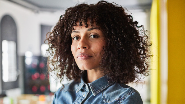 Curly bob haircut