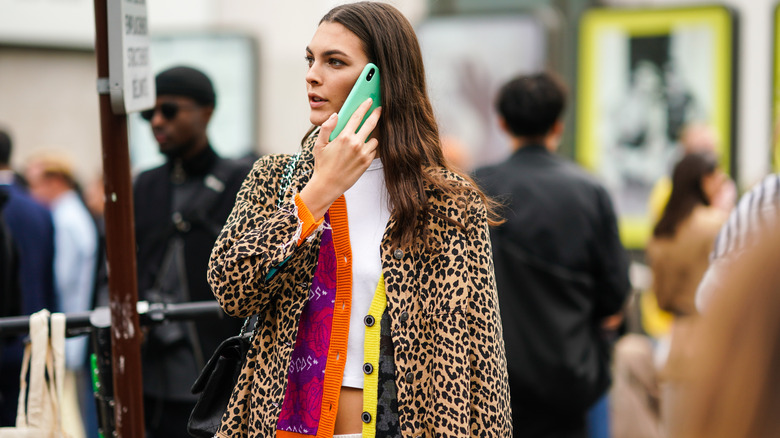 Woman in a layered top