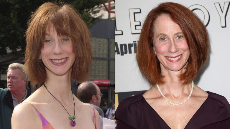 Mary Stein in 2000 and 2025, side by side photos