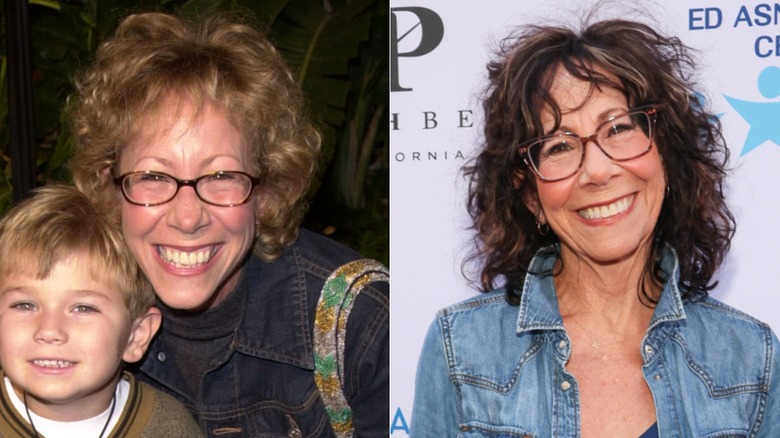Mindy Sterling in 2000 and 2025, side by side photos