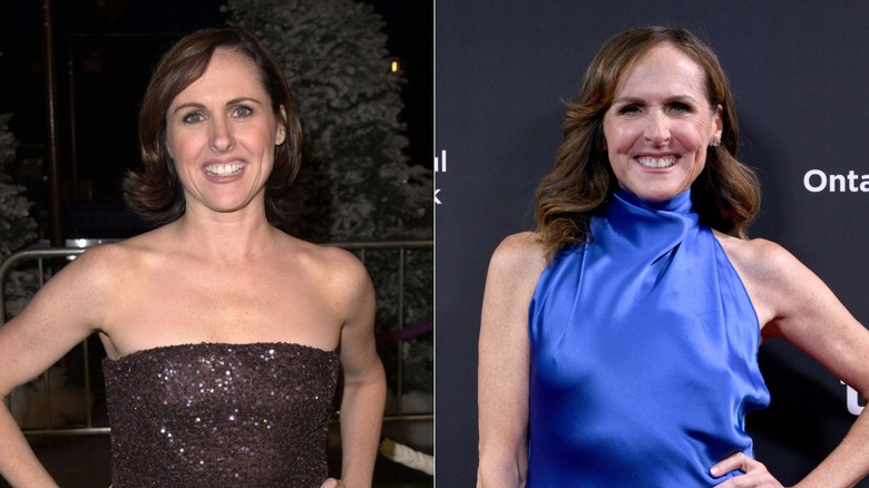 Molly Shannon in 2000 and 2025, side by side photos
