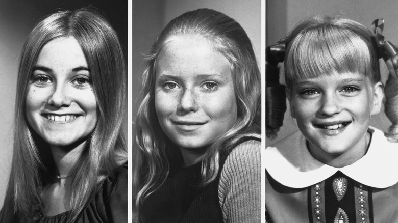 Maureen McCormick, Eve Plumb, and Susan Olsen in 1969