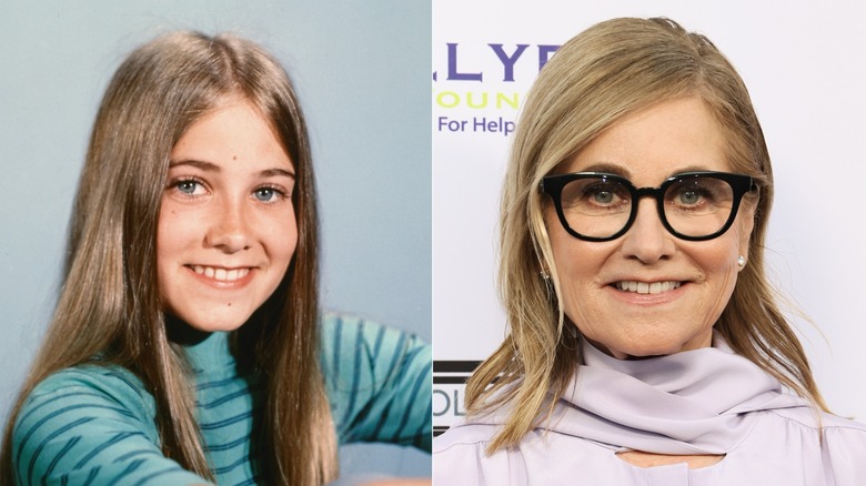 Maureen McCormick in 1972 and 2024